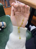 半粒金色福字葫蘆吊墜項(xiàng)鏈女款秋冬毛衣鏈高級(jí)感輕奢小眾配飾 福字葫蘆 曬單實(shí)拍圖