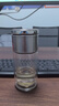 創(chuàng)建玻璃杯 男女家用便攜帶蓋帶茶倉茶水分離水杯子 茶杯 鋼本色200ml 曬單實(shí)拍圖