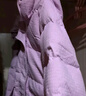 巴拉巴拉童裝兒童面包羽絨服女大童冬裝甜美肌理連帽外套 粉紅60006-白鴨絨 160cm(充絨量169g） 曬單實(shí)拍圖