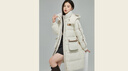 雪中飛羽絨服女士長(cháng)款連帽工裝輕戶(hù)外防寒保暖休閑百搭運動(dòng)潮流羽絨外套 曬單實(shí)拍圖