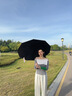 左都（ZUODU）遮陽傘加大黑膠防曬傘反向傘女晴雨兩用傘防紫外線傘upf50+太陽傘 【冰霧粉10骨】加大反向+晴雨 曬單實(shí)拍圖