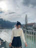 小野七天白色休閑襯衫女花邊立領(lǐng)秋冬2025新款氣質(zhì)法式襯衣內(nèi)搭打底上衣 白色木耳邊花邊立領(lǐng)襯衫 M 推薦95-105斤 曬單實拍圖