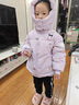 G.DUCKKIDS童裝庫(kù)洛米女孩羽絨棉服2025新款冬季兒童洋氣加厚保暖棉衣外套潮 紫色庫(kù)洛米棉衣+娃娃 140 cm 曬單實(shí)拍圖