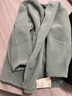 無(wú)印良品（MUJI）女式 長(cháng)毛抓絨 大衣 長(cháng)袖秋冬款 羊羔絨外套外衣 女裝 BB2QPA4A 深藏青色 XL (165/92A) 曬單實(shí)拍圖