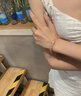 中國黃金（CHINA GOLD）黃金手鏈足金四葉草玉髓手串轉運珠首飾教師節實(shí)用生日禮物送老婆【送女友】四葉草玉髓手串-金重約0.45g 曬單實(shí)拍圖