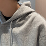 真維斯（Jeanswest）330g重磅連帽衛(wèi)衣男情侶外套春秋款美式潮流打底衫寬松內搭上衣男 【330G重磅】麻灰(純色) XL (180) (不起球不掉色) 曬單實拍圖