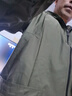 巧雅趣罩衣男工作服長袖防水防油男士大人春秋薄款純色大褂家用廚房圍裙 軍綠色 3XL(130-150斤) 曬單實(shí)拍圖