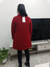恒源祥秋冬韓版雙面羊毛絨女士中長(cháng)款毛呢外套寬松媽媽氣質(zhì)百搭羊絨大衣 棗紅 加厚 【品牌大衣】 XL 【適合90-115斤】 曬單實(shí)拍圖