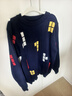 迪士尼（Disney）男童毛衣2025新款加厚長(cháng)袖洋氣圓領(lǐng)中大童針織兒童毛衣羊毛衫秋冬 藏青色 140 曬單實(shí)拍圖