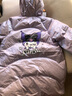 波司登（BOSIDENG）【反季】羽絨服兒童中長(cháng)款連帽加厚新國標90絨商場(chǎng)同款時(shí)尚外套 【店長(cháng)推薦】蘇紫色6243 165 /84A 體重約90斤以上 曬單實(shí)拍圖