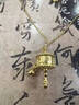 老廟黃金項(xiàng)鏈轉(zhuǎn)經(jīng)輪女套鏈足金六字真言吊墜節(jié)日禮物 約4g 曬單實(shí)拍圖