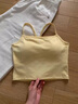 莫代爾帶胸墊吊帶背心女士夏季修身辣妹內(nèi)搭美背外穿抹胸打底衫無袖女生 白色-單件裝 M 【90-120】 曬單實(shí)拍圖
