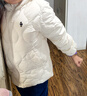 Teenie Weenie Kids【小吐司輕羽絨】小熊童裝24冬中性三防羽絨服 香草小吐司（象牙白) 150 曬單實(shí)拍圖