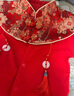 G.DUCKKIDS童裝新生嬰兒衣服純棉秋冬季連體衣紅色唐裝寶寶周歲禮服滿(mǎn)月百天 紅色（加絨） 73cm 73建議6-8公斤 6-12個(gè)月左右) 曬單實(shí)拍圖