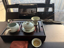 雅瓷汝窯側把公道杯帶濾網(wǎng)茶漏一體分茶器陶瓷茶海功夫茶具配件天青色 汝窯側把公道茶濾套裝 曬單實(shí)拍圖
