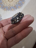 黑色水晶紐扣羊絨貂皮大衣服裝扣子鑲鉆皮草扣水鉆裝飾扣女 黑色 38mm 曬單實(shí)拍圖