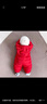迪士尼嬰幼兒羽絨棉服連體新生兒衣服男女寶寶加厚保暖外出服抱衣 紅色 80 cm(建議4-9個(gè)月) 曬單實(shí)拍圖