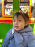 乖奇熊三防寶寶連帽羽絨服外套冬季嬰幼兒保暖發(fā)熱上衣服可愛圍脖 曬單實(shí)拍圖