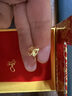 吉寶菲金店同款四葉草耳環(huán)女款簡(jiǎn)約耳釘年輕18k金耳鉤金耳釘耳飾 彎鉤四葉草耳釘 曬單實(shí)拍圖