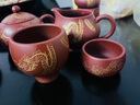 瑯庭琊坊 宜興紫砂壺功夫茶具套裝純手工原礦大紅袍西施壺套裝家用整套泡茶器禮盒裝 祥龍戲珠西施一壺4杯+1主人杯+1茶漏+1公道杯 曬單實拍圖
