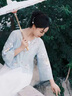 艾柔丹新中式國風(fēng)連衣裙夏天女裝氣質(zhì)女士套裝兩件套裙子女夏季2025新款 藍色上衣+白色裙子 S 曬單實(shí)拍圖