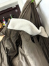 艾萊依仿羊羔毛領(lǐng)羽絨服女中長款大衣保暖外套 茶褐色 M 曬單實拍圖