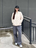 波司登（BOSIDENG）25年新款短款輕薄羽絨服女90鵝絨立領(lǐng)無(wú)縫膠囊保暖外套B250131034 奶油米-奶油歐包【卡碼拍大】 L 170/92A 120斤-130斤 曬單實(shí)拍圖