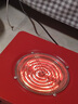 易美特可燒烤電爐子烤火爐取暖器小型家用燒水煮飯電暖器節能省電烤火器 大號加厚款+【備用爐絲】 曬單實(shí)拍圖