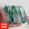 飄花翠色獨龍玉手鐲非洲翠仿獨龍玉石英巖鐲子高級感 飄花玉手鐲（證書(shū)+禮盒） 56-58mm 曬單實(shí)拍圖