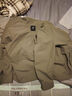 太平鳥(niǎo)男裝夾克工裝戶(hù)外立領(lǐng)拼接寬松茄克男士外套 綠色 第一批 S 曬單實(shí)拍圖