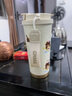 象普（SHINPUR）女可愛雙飲咖啡杯陶瓷內(nèi)膽帶茶隔保溫杯學(xué)生高顏值吸管水杯 棕色小狗550ml【一杯雙飲】 曬單實拍圖