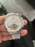 瑞士官網(wǎng)品牌手表男士全自動機(jī)械表防水夜光陀飛輪鏤空多功能男表 升級版本色白面鋼帶款 曬單實拍圖