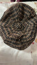 雙魚(yú)兔貝雷帽秋冬款時(shí)尚女士百搭韓版洋氣千鳥(niǎo)格復古英倫八角帽女帽 千鳥(niǎo)格八角帽-黑色 均碼 頭圍 (55-58cm可調節) 曬單實(shí)拍圖