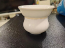 翼荏茶漏過(guò)濾網(wǎng)紗布白瓷葉水分離泡器百搭陶瓷公道具配件 白瓷描金紗布茶濾 曬單實(shí)拍圖