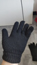 銘隋手套男冬季雙層加絨加厚保暖防寒可觸屏東北騎車(chē)加大碼五指棉手套 雙層加厚-黑色 曬單實(shí)拍圖