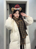 CRANTA KOMEIA官網(wǎng)圍巾女2025新款秋冬季格子圍脖披肩女加厚保暖生日禮物送女友 霧藍(lán)綠 高級(jí)感輕奢送女朋友老婆實(shí)用高檔 曬單實(shí)拍圖
