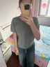 絲柏舍短袖T恤2025春夏新款女裝通勤圓領(lǐng)套頭修身簡(jiǎn)約上衣S41K1020TS 曬單實(shí)拍圖