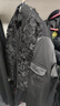 哥弟真的好（GIRDEAR）女裝前短后長拼呢料廓形新雪麗棉服棉衣女A400151 蕾絲 M 曬單實拍圖