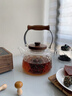 禾艾蘇（heisou）耐熱玻璃茶壺圍爐煮茶壺提梁壺耐高溫家用茶具套裝2024新款泡茶器 如意提梁壺1000ML-透明 曬單實(shí)拍圖