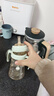 可可萌（COCOME）寶寶PPSU奶瓶 帶吸管兒童1歲以上寶寶帶手柄喝水杯280ml 升級款咬吸奶瓶青綠色 9-12月 1-2歲 曬單實(shí)拍圖