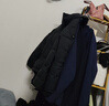 鴨鴨（YAYA）情侶羽絨服男女短款2025冬季新款時尚休閑立領(lǐng)防風(fēng)保暖面包服外套 青光黑色 M 【建議110-130斤】 曬單實(shí)拍圖