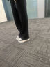 iiJin艾今【譚松韻同款】9cm經(jīng)典厚底內增高女鞋超輕拼色休閑鞋女YF283IOF 黑/白色 34 曬單實(shí)拍圖