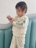 呈堡寶寶套裝春裝2024新款兒童套裝男童女童裝寶寶兩件套 米色 80 cm 曬單實(shí)拍圖