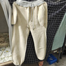 柯蘭娜運動(dòng)褲羊羔絨衛褲女加絨長(cháng)褲冬季新款秋冬女褲棉褲休閑褲子 淺灰色長(cháng)褲- 加絨 羊羔絨 M 曬單實(shí)拍圖