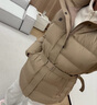 KOLON SPORT/可隆中量羽絨服 女子壓膠連帽冬GTX防風(fēng)寬松鵝絨外套夾克 LKDJ4WTK16-IV 象牙白 M 165/88A 曬單實(shí)拍圖
