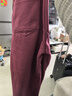 真維斯（Jeanswest）休閑褲男士夏季新款大碼寬松運(yùn)動男款潮牌寬松運(yùn)動哈倫褲子男 K005酒紅色 2XL 曬單實(shí)拍圖