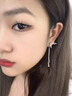 BJYL蝴蝶結(jié)流蘇耳釘女無(wú)耳洞耳夾高級(jí)感耳環(huán)2025新款耳飾氣質(zhì)長(zhǎng)款耳墜 蝴蝶結(jié)流蘇耳夾一對(duì)（無(wú)耳洞拍） 曬單實(shí)拍圖