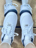 KAPPA卡帕背靠背女鞋加絨板鞋女2025冬季新款保暖棉鞋女休閑運動(dòng)鞋子女 經(jīng)典白/海昌藍【加絨款】 38 曬單實(shí)拍圖