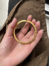 吉財運四方吉言金包銀手鐲女實(shí)心亮面520七夕情人節送女友老婆閨蜜禮物 包金2.3克四方吉言手鐲總重約32g 曬單實(shí)拍圖