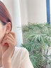 禾匠輕奢和田玉耳釘玉石耳墜女士高級感銀耳飾生日禮物送女友老婆 S925銀和田玉耳釘（12MM） 曬單實(shí)拍圖
